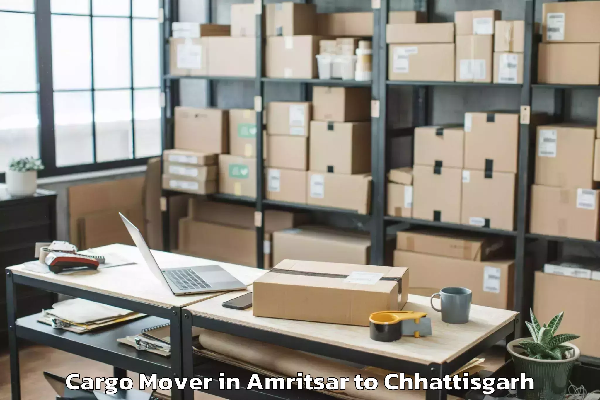 Reliable Amritsar to Malkharoda Cargo Mover